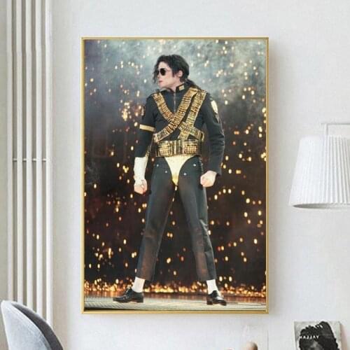 Michael Jackson Vocal Concert Poster And Prints Classic Pose Canvas Painting On Wall Art Superstar Decor Picture For Living Room