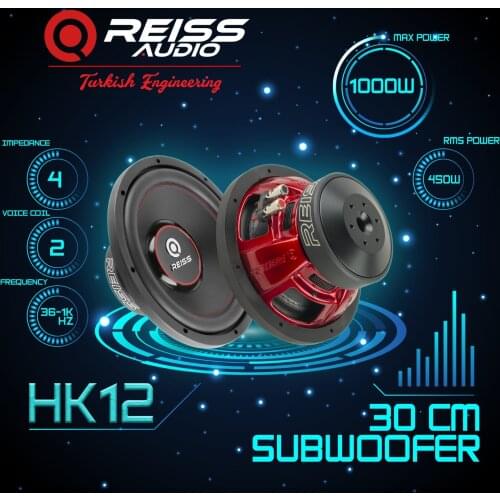 30CM SUBWOOFER 450RMS 1000W 4OHM RS-HK12