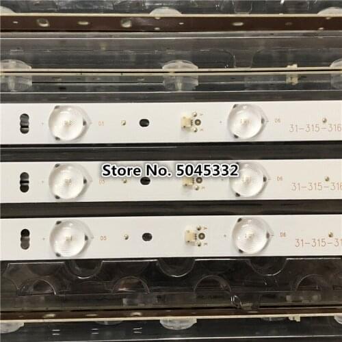 3pcs/lot 8Lamp LED Backlight For LE32F50 LE32F33 Light Bar ZH32D08-ZC14F-01 1-315-316-33 303XH320031