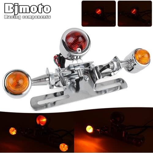 Universal Motorcycle Accessories CNC Aluminum License Plate LED Light For for YAMAHA MT07 FZ07 MT 07 FZ 07 Tail Light