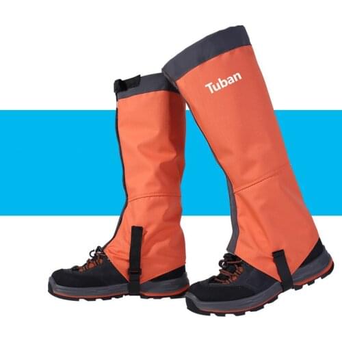 Unisex Waterproof Rain Shoes Covers Outdoor Camping Hiking Slip-resistant Rubber Rain Boot Overshoes Legs Protection Guard