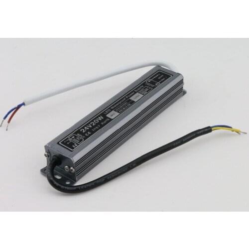 New 1 piece 24 v waterproof led driver ip67 20W adapter led light transformer 24v 20w 0.83 A power charger for leds