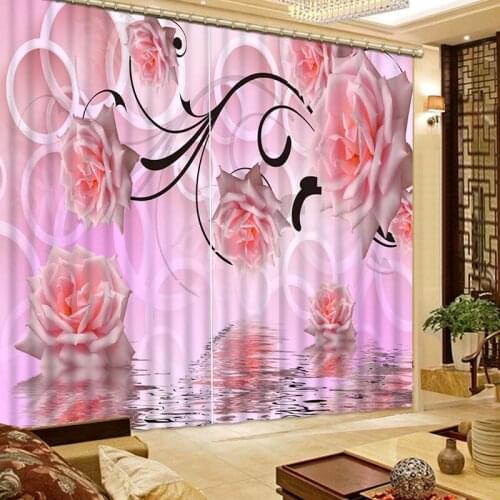 High Quality Lifelike Fresh Nature 3D Printing Curtains Close to Nature Bedroom Living Room Curtains CL-046