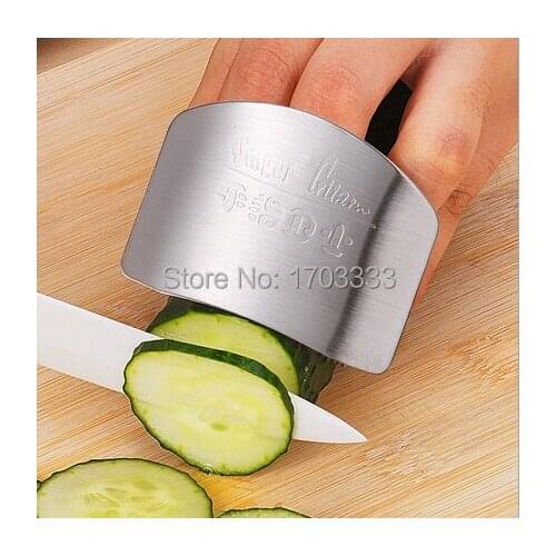 2016 New Stainless Steel Metal Finger Guard Protector Kitchen Knife Chop Cook Cut High quality Kitchen gadget