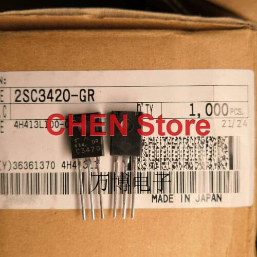 10pcs TOSHIBA 2SC3420-GR TO-126 Transistor C3420 GR BL Y Audio Power Amplifier 2SC3420-BL 2SC3420-Y