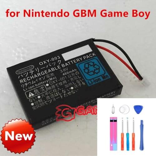 100% NEW Battery Pack with Tool Kit for Nintendo GBM Game Boy Micro Lithium-ion 460mAh Rechargeable Battery