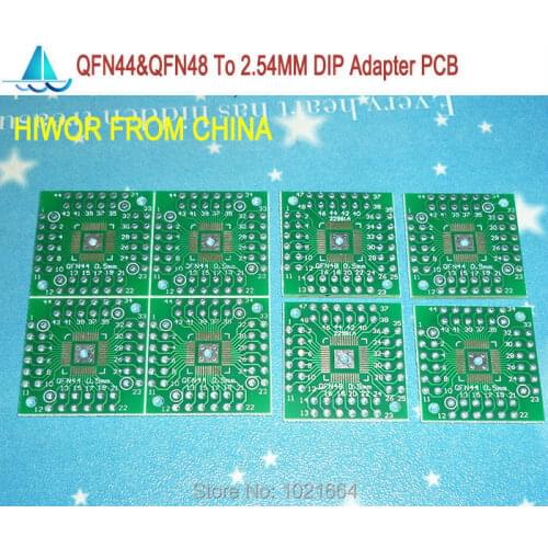 20pcs/lot QFN44P & QFN48P To DIP48Pin SMD Adapter To DIP PCB Pinboard SMD Converter