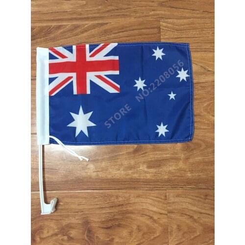 30X45CM Australian flag Australian car window flag pole car decoration Free Shipping