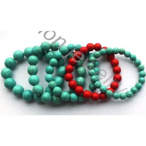 8mm 10mm 12mm 14mm Simple Handmade Stretchy Beaded Natural Stone Bead Bracelet for Men or Women