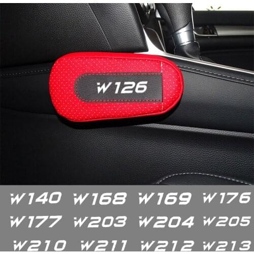 Car soft leather leg pads knee pads seat support Accessories For Mercedes-Benz W124 W222 W221 W220 W213 W212 Car Accessories
