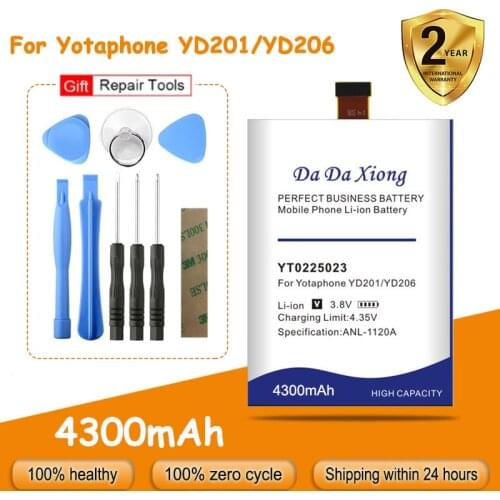 Free Shipping YT0225023 3950mAh Smart Phone Batteries For Yotaphone 2 YD201 YD206 Replacement batteria + free tools