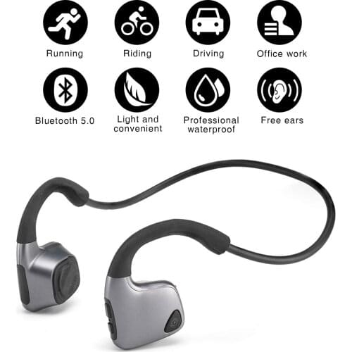Bone Conduction Bluetooth Headphones HIFI Stereo Hands Free Headset Running Sports Waterproof Earphone For Xiaomi Huawei Sony R9