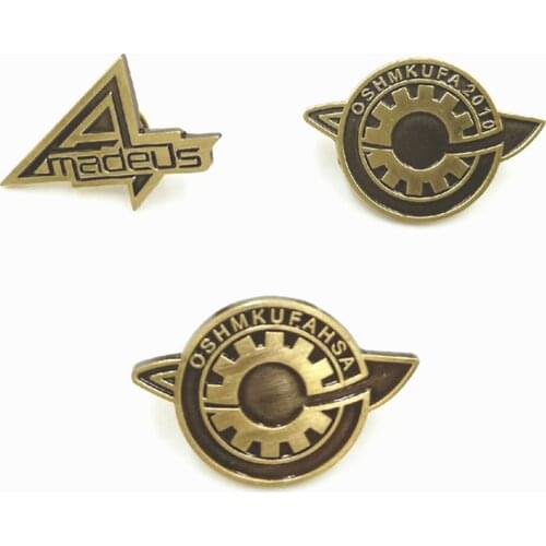 Japanese Anime Steins Gate Makise Kurisu labmem Lapel Pin Brooch Badge Cosplay
