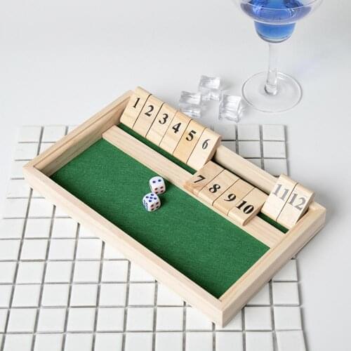 Digital Wine Order Flop Party Drinking Game Puzzle Board Game Toy 1-12 Digital Flop Drinking Prop for Christmas Friend Gathering