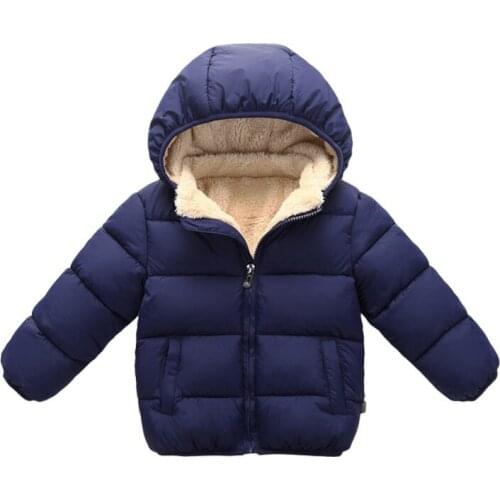 Bobora Childrens Coat Cotton Padded Jacket Boys Down Cotton Jacket Baby Thickened Outwear Boys Girls Cotton Padded Jacket