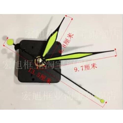 DIY wall clock accessories 100set fedex express delivery Luminous clock hands Mute scanning clock movement