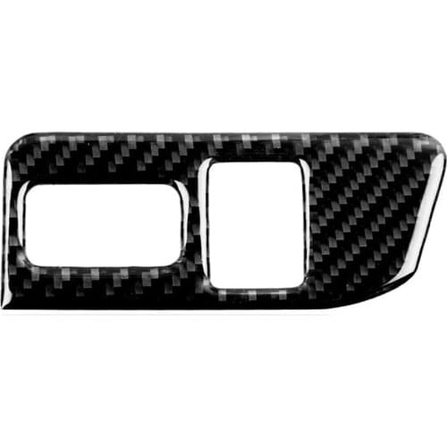 For Subaru BRZ Toyota 86 2013-2017 Real Carbon Fibre Car Trunk Switch Control Button Cover Trim Stickers Accessories