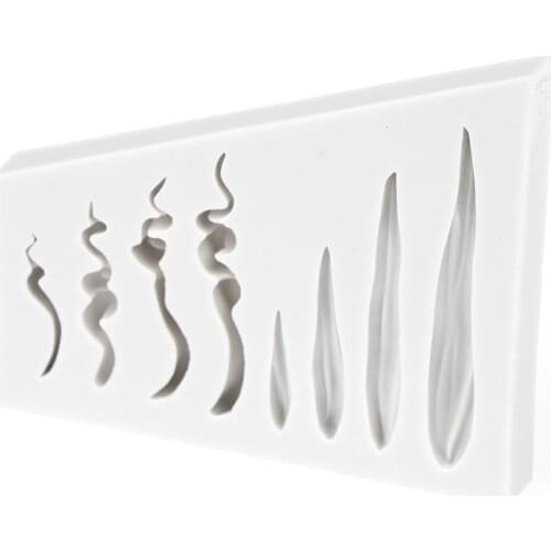 Hair shaped silicone fondant cake mold chocolate fudge utensils baking mold