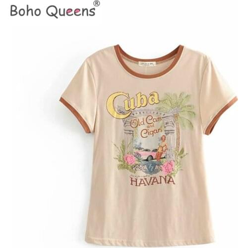 Boho Queens women tree print short sleeve t-shirt ladies tops cotton hippie Tee shirt couple camiseta feminina