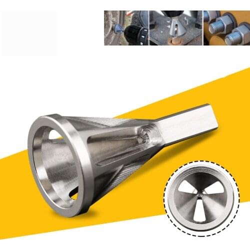 Deburring External Chamfer Tool for Size 4-19mm Drill Bit Remove Burr Repairs Tools Quick Release Hexagon Shank