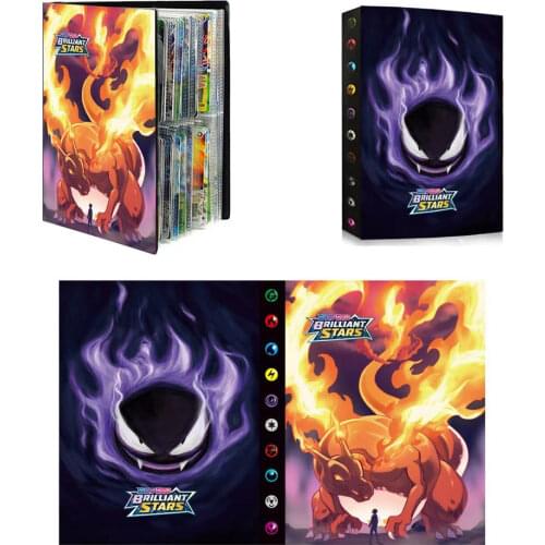 240Pcs Holder Collections Pokemon Cards Album Book Top Loaded List Toys Gift For Children