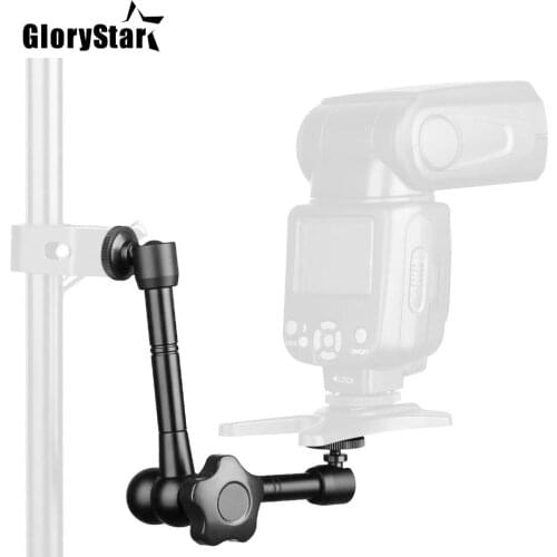 Metal Articulating Magic Arm Super Clip Crab Clamp for Flash LCD Monitor LED Video Light SLR DSLR Camera Accessory