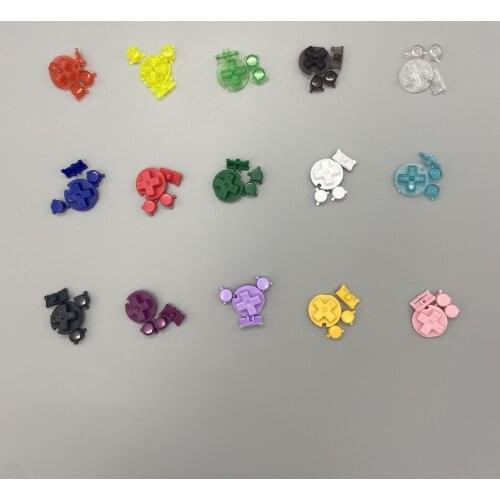 Colorful Buttons Replacement Set A B Buttons Keypads For Gameboy Pocket for G-B-P On Off Button
