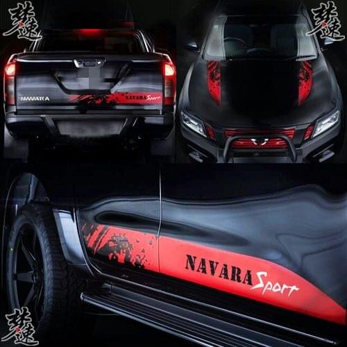 Car Sticker For Nissan NAVARA body door decoration modification sticker NAVARA appearance sticker pull flower