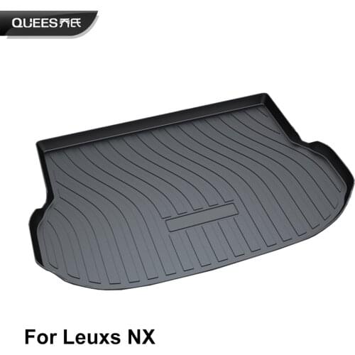QUEES Custom Fit Cargo Liner Trunk Floor Mat for Lexus NX Series NX 200t 300h 2014 2015 2016 2017 Heavy Duty Liner TPO Rubber