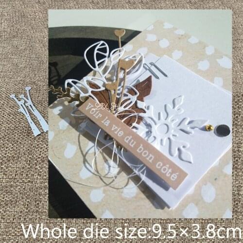 New Design Craft Metal stencil mold Cutting Dies heart strip decoration scrapbook die cuts Album Paper Card Craft Embossing