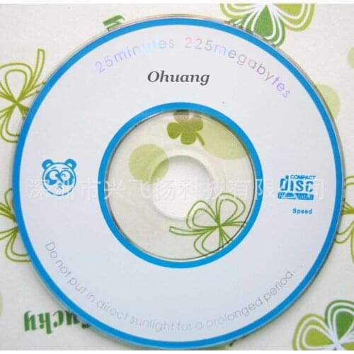 Wholesale 50 discs Less Than 0.3% Defect Rate 225MB 8 cm Grade A Mini Blank Printed Recordable CD-R Disc