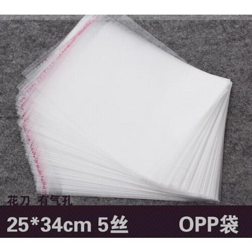 Transparent opp bag with self adhesive seal packing plastic bags clear package plastic opp bag for gift OP01 100pcs