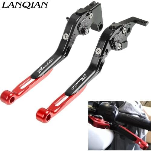 For Suzuki GSF 250 BANDIT Bandit With LOGO Motorcycle accessories CNC Adjustable Foldable Lengthening Brake Clutch levers