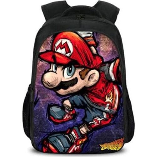 Hot Arrival Realistic Mario Backpack for Teens Back To School Bags Boys Girls Mario Bros School Bag Primary Kids Gifts Mochilas