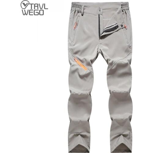 TRVLWEGO Outdoor Mens Womens Hiking Pants Quick Dry Breathable Summer Camping Trekking Fishing Waterproof Sport Trousers