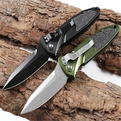 Delta horizontal folding knife two colors Vg10 blade aluminum alloy handle outdoor Camping kitchen knife self-defense EDC tool