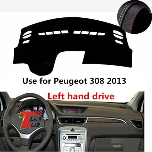 TAIJS Factory Good Quality Protective Fashion Leather Car Dashboard Cover For Peugeot 308 2013 Left hand drive