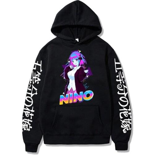 The Quintessential Quintuplets Print Mens Women Hoodie Sweatshirt Funny Fashion Autumn Winter Casual Tops Street Style Hoodie