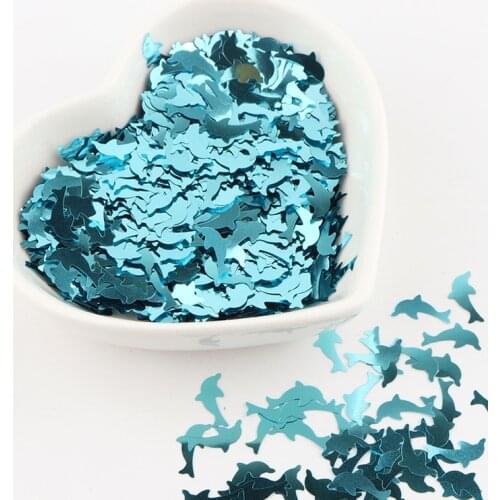 Ultra-thin Sequins 10mm Dolphin Paillettes 6mm Sea Turtle Sequin PET Nail Paillette For For Nail Art DIY Decoration Wholesale