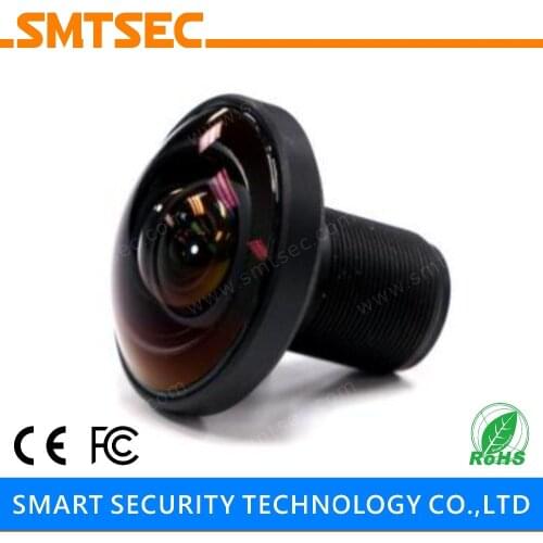 SL-RY12F25IR High Definition 16MP 1/2.33" 220 Degrees 1.20mm F2.5 M12X0.5 Camera Fisheye Lens for CCTV Surveillance Camera
