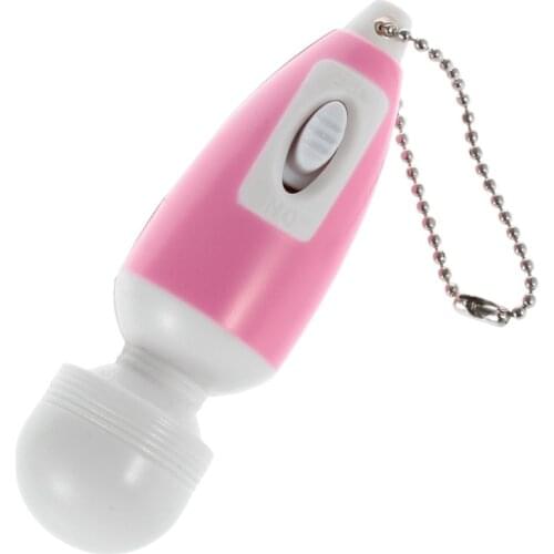 1pc Mini Vibrator Vibe Keychain Pocket Magic Stick Massage Vibration Nipple Clit Stimulator AV Wand Massager