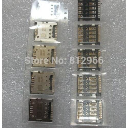 20PCS/lot,Original new SIM card reader connector socket contact for LG optimus G pro E980 E988 F240L F240 F240K F240S