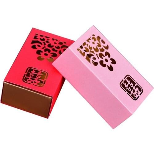 200pcs Creative Wedding Favors Supplies Candy Boxes Party Double happiness Gift Ferrero Rocher Chocolates Box Sweet Gifts box