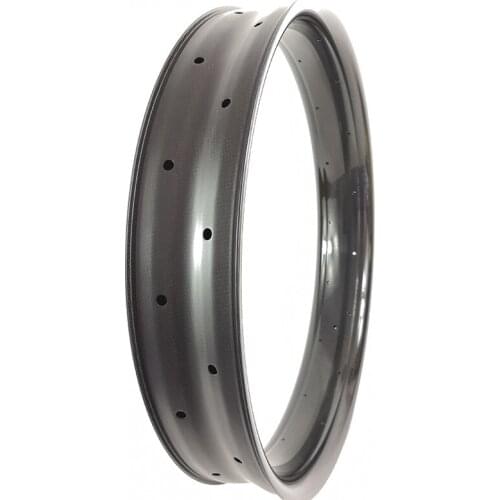 26er Fat bike carbon Rims 80mm 100mm Width 26inch clincher Snow Beach wheels Hookless Tubeless bicycle rim 28 32 36 64 spokes