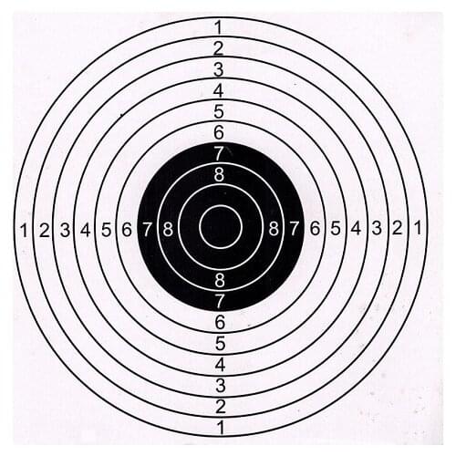 50PCS Outdoor Hunting Shooting Target Paper Target 14x14cm or 17x17cm High Quality Target Paper
