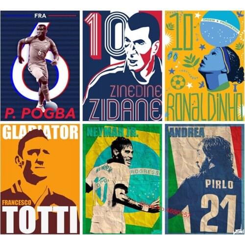 5D Diamond Embroidery Football Star Diy Diamond Painting Cross Stitch Kits Full Drill Diamond Mosaic Home Decoration Paintings