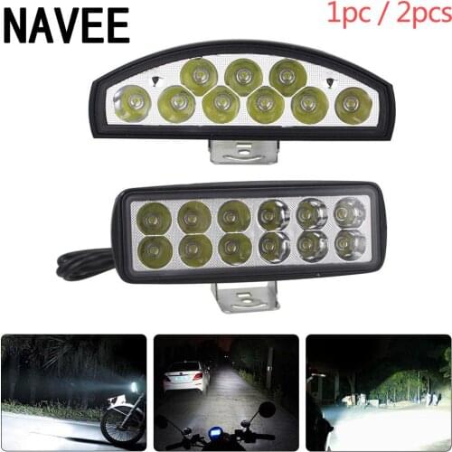9/12Leds Super Bright LED Light Bar Waterproof Fog Lamp 12-80V Worklight Dustproof Dissipate Heat Floodlight for Motorbike Car