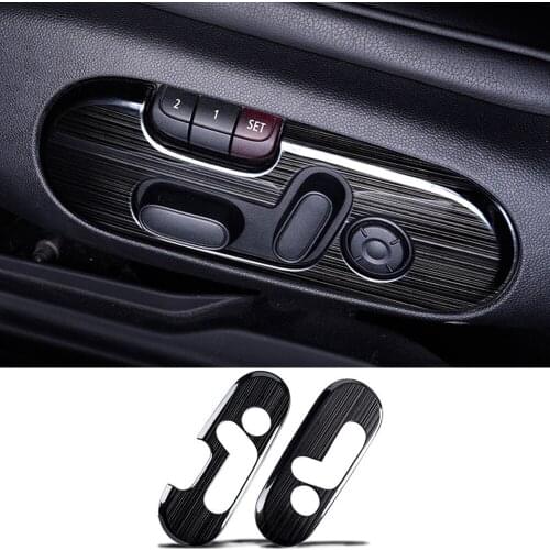 For Mini Cooper One S F60 Countryman AccessoriesCar Seat Control Switch Button Cover Frame Trim Carbon Fiber Sticker Decoration