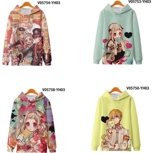 AnimeToilet-bound Hanako-kun Nene Yashiro Cosplay Costume Toilet-bound Hanako-kun 3D printed Kids men women hooded sweatshirtn