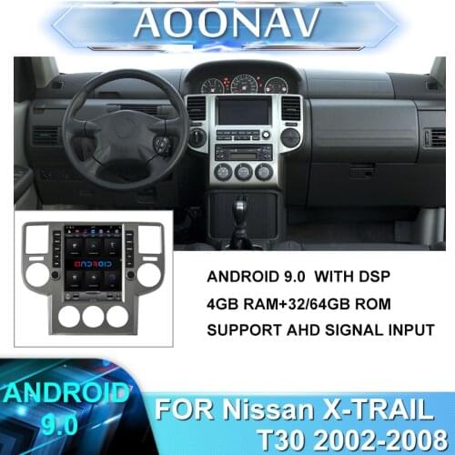 2 din 2din Android car Radio multimedia player for Nissan X-TRAIL T30 2002-2008 car stereo autoradio auto audio vertical Tesla